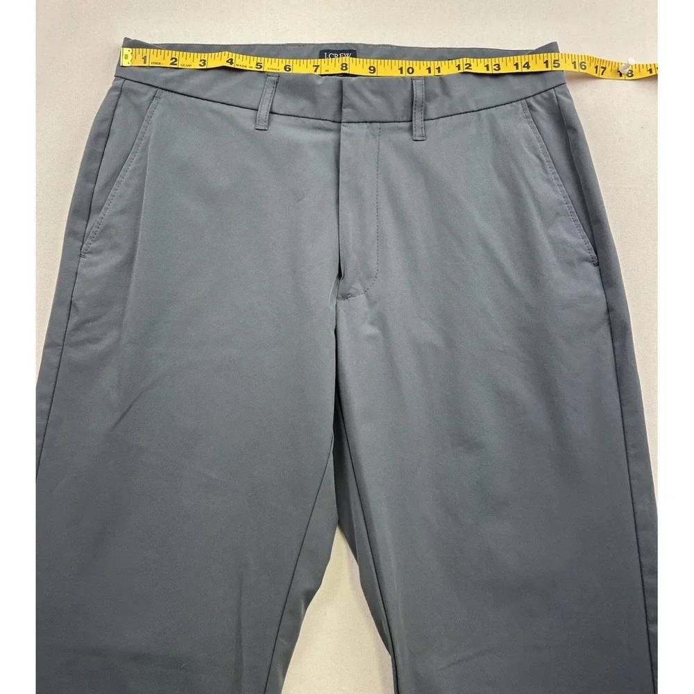 J Crew Pants Thompson Flex Tapered Leg Golf‎ Tech Pants Mens 30x32 Blue Gray